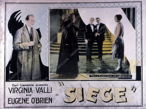 Virginia Valli Eugene O'Brien silent film Siege 35m-8667