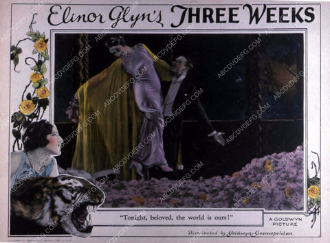 Aileen Pringle Conrad Nagel silent film Three Weeks 35m-8674