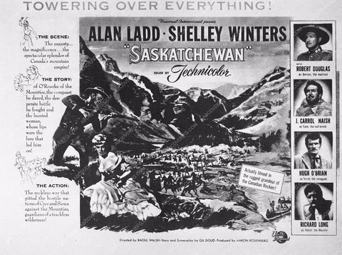 ad slick Alan Ladd film Saskatchewan 3611-02