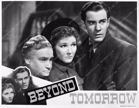 Richard Carlson Jean Parker & cast Christmas film Beyond Tomorrow 3629-03