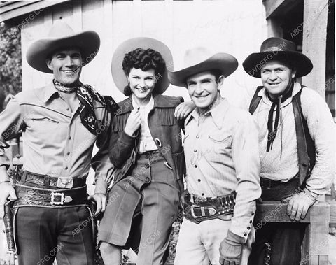 Tom Tyler Linda Leighton Bob Steele Rufe Davis film Code of the Outlaw 3655-02