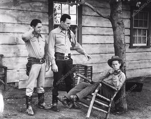 Tom Tyler Bob Steele Rufe Davis Benny Bartlett film Code of the Outlaw 3655-23