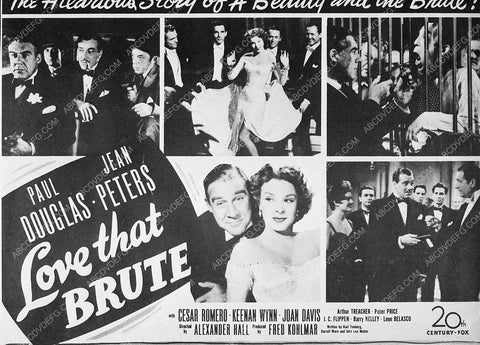 ad slick Paul Douglas Jean Peters film Love That Brute 3655-35