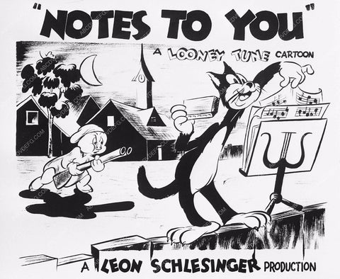 Porky Pig WB animation cartoon Notes to You add still 3661-26