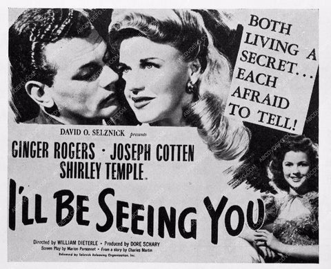 ad slick Ginger Rogers I'll Be Seeing You 3701-07