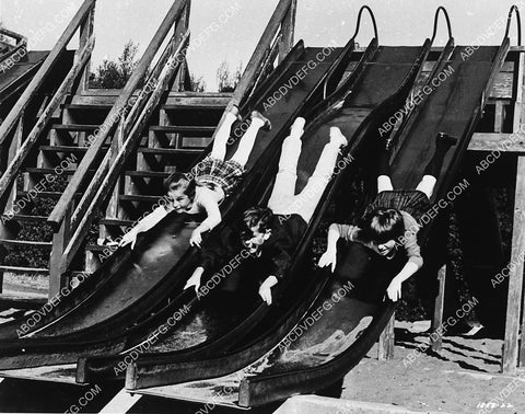 Butch Patrick and the kids go down the slide film The Phantom Tollbooth 3723-11