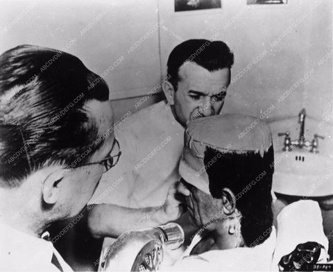 Boris Karloff Jack Pierce doing makeup Son of Frankenstein 3725-11