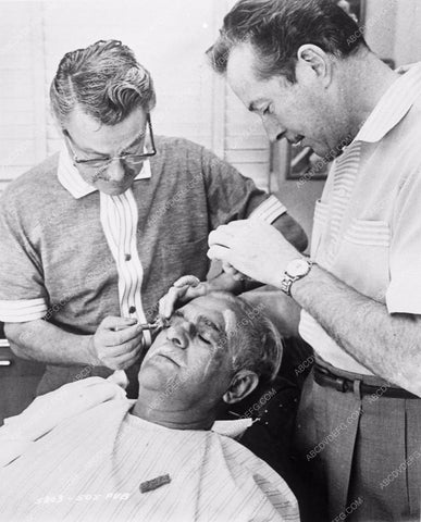 Boris Karloff Paul Dunlap makeup Frankenstein 1970 3725-32