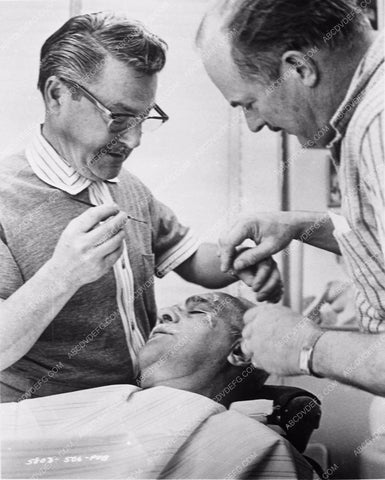 Boris Karloff Paul Dunlap makeup Frankenstein 1970 3725-33