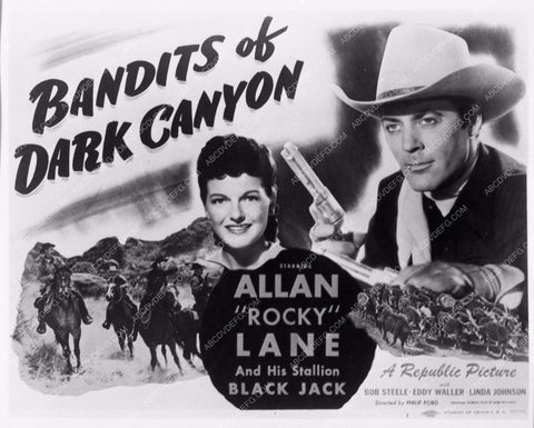 Allan Rocky Lane add slick western Bandits of Dark Canyon 3726-02