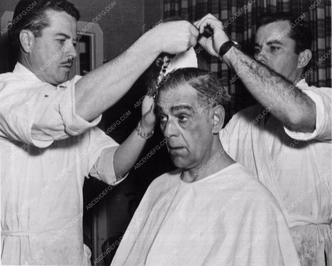 Boris Karloff makeup artist Bud Westmore Jack Kevan behind scenes 3726-26