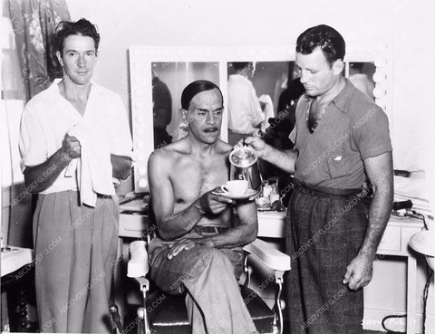 Boris Karloff makeup Gordon Bau? behind scenes Mr. Wong Detective 3727-06