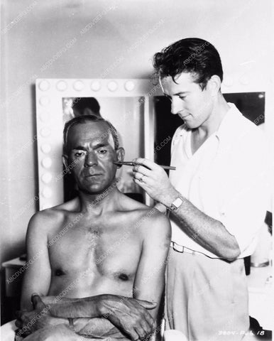 Boris Karloff makeup Gordon Bau? behind scenes Mr. Wong Detective 3727-09