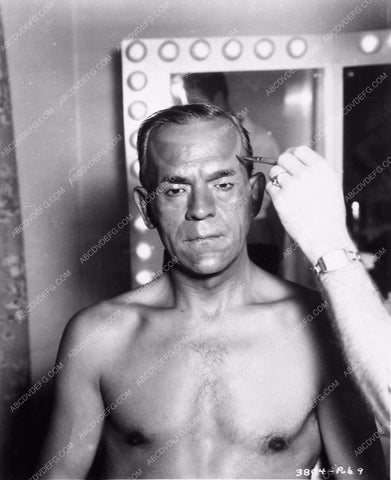 Boris Karloff makeup Gordon Bau? behind scenes Mr. Wong Detective 3727-12