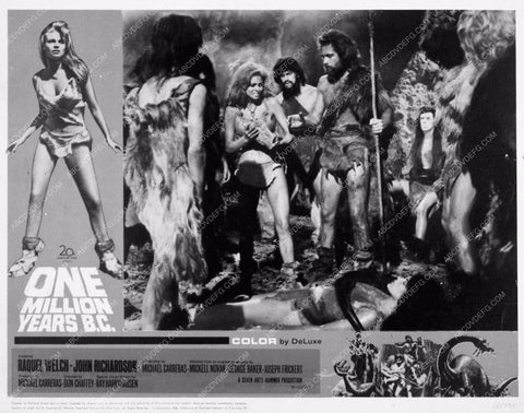 Raquel Welch and cast sci-fi film One Million Years B.C. 3727-23