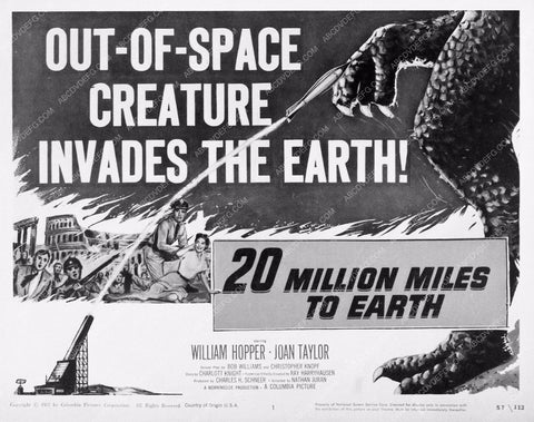 ad slick fantasy film 20 Million Miles to Earth 3727-26