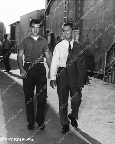 great candid Ricky Nelson Dick Clark on studio backlot 3746-27