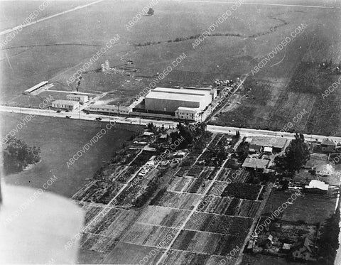historic Los Angeles Hollywood Fairbanks Studios aerial shot 3770-31