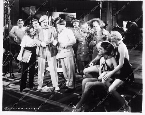 Three Stooges Moe Larry Curly showgirls short subject Movie Maniacs 3774-30