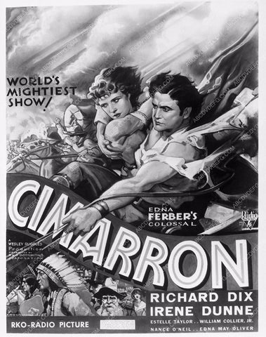 Richard Dix add slick western classic film Cimarron 3790-02