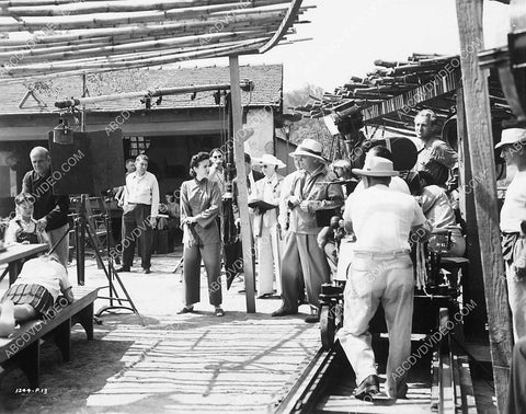 candid Jean Renoir directs Deanna Durbin film The Amazing Mrs Holliday 3797-20