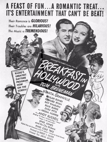 Tom Brenneman ad slick Breakfast in Hollywood 3843-04