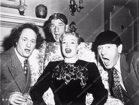 Three Stooges Moe Larry Shemp Lynn Davis short Baby Sitter Jitters 3873-05
