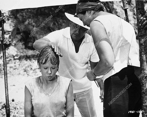 candid Hayley Mills John Mills on set film The Truth About Spring 4003-11