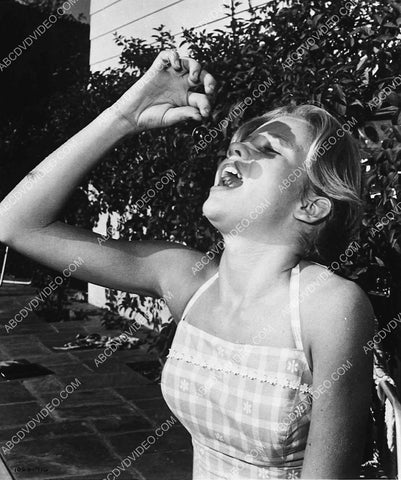 Hayley Mills downing a cherry film The Parent Trap 4005-25