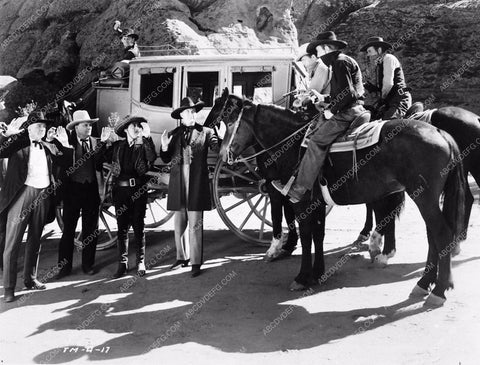 Tim McCoy and cast western film Riders of Black Mountain 4345-33
