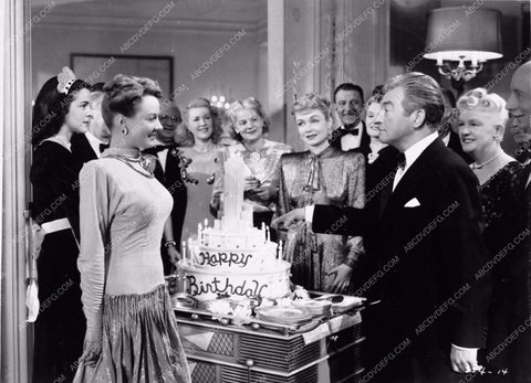 Audrey Totter Constance Bennett Claude Rains birthday cake Unsuspected 4395-16