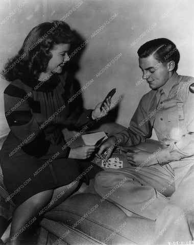 Shirley Temple candid playing cards between takes 4439-12