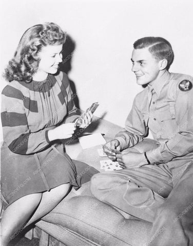 Shirley Temple candid playing cards between takes 4439-26