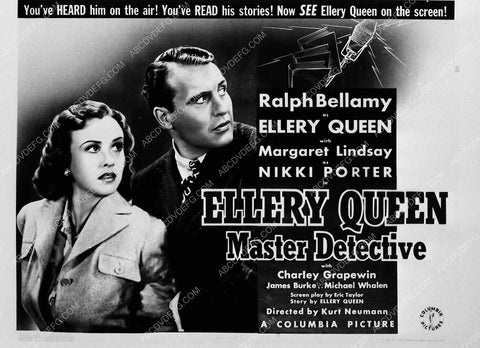 Ralph Bellamy Margaret Lindsay film Ellery Queen Master Detective 4469-05