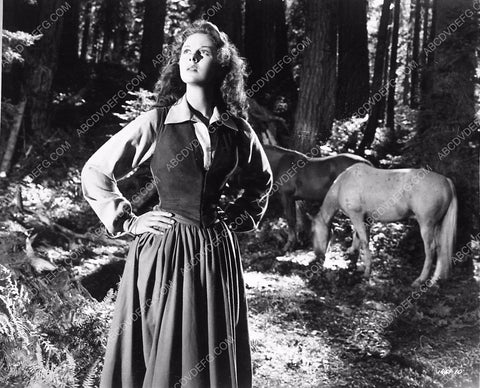 Susan Hayward out in the woods film Canyon Passage 4565-09