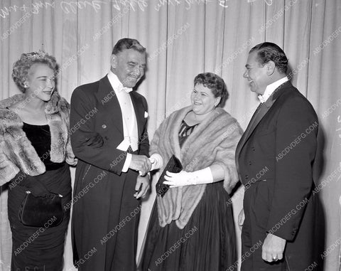 Clark Gable and date Rnest Borgnine & wife at the Academy Awards 45bx01-67