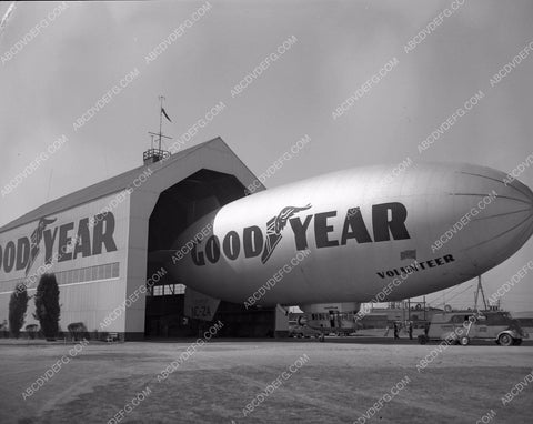 historic Long Beach Goodyear Blimp Hangar, cockpit, ground crew 45bx02-88