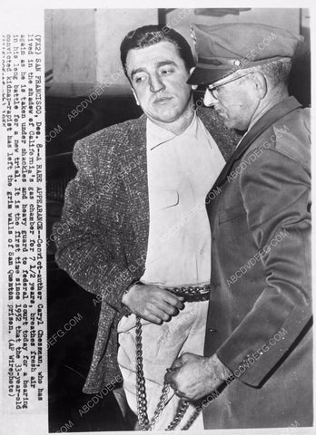 news crime photo Caryl Chessman Los Angeles rapist San Quenton prison 45bx04-07