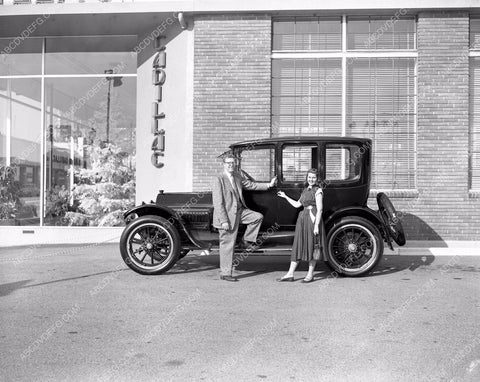 vintage automobiles cool Cadillac Dealership exterior 45bx04-31