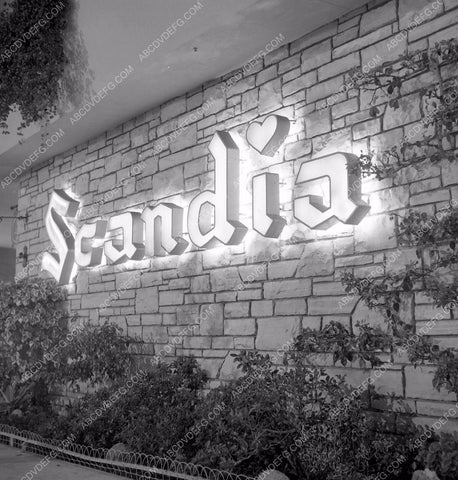 historic Los Angeles Hollywood Scandia restaurant sign 45bx05-110