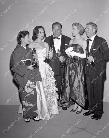 1957 oscars Joanne Woodward Red Buttons Academy Awards 45bx05-82