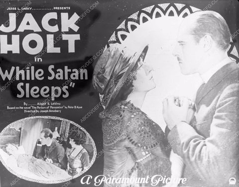 Jack Holt silent film While Satan Sleeps 45bx06-357