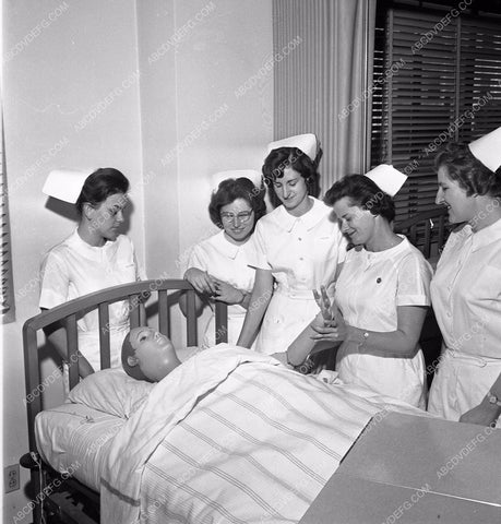 Queen of Angels Nursing School nurses attending historic LA 45bx07-119