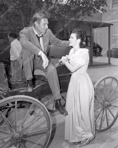 candid Randolph Scott between takes Universal Studios 45bx07-330