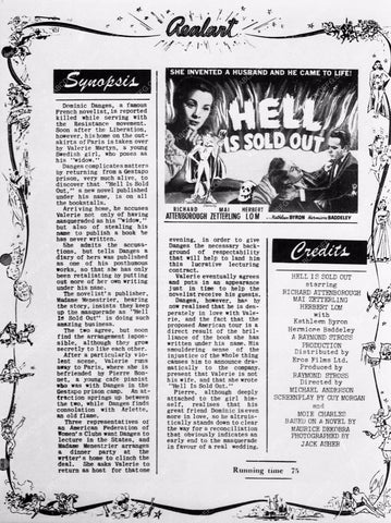 ad campaigne for theatre owners for Hell is Sold Out 4638-14