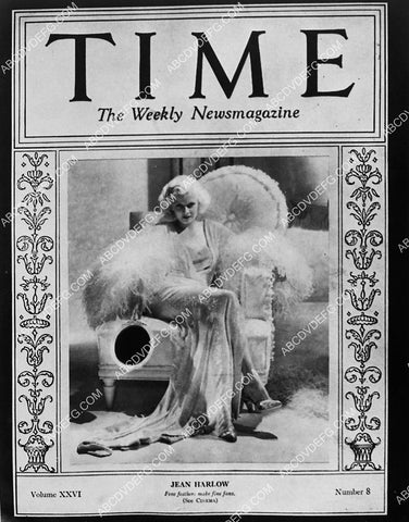 Jean Harlow Time Magazine cover 4722-10