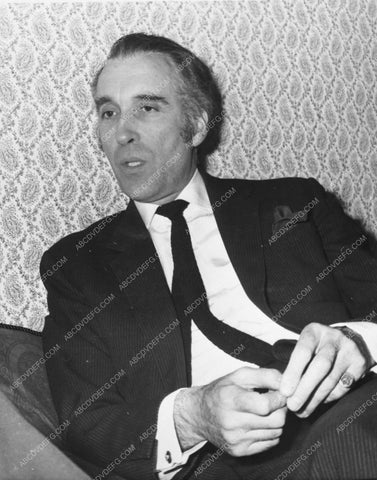 British actor Christopher Lee taking it easy candid 4739-32