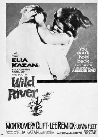 ad slick Montgomery Clift film Wild River 4828-06