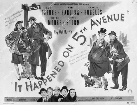 Don DeFore Ann Harding film It Happened On Fifth Avenue 4930-18