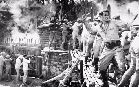 Gary Cooper defending the fort action film sequence The Real Glory 4935-13